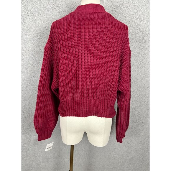 Roxy Women's Rumba Red Button-Up Cardigan Sweater Size Small New With Tag's. - Picture 5 of 8
